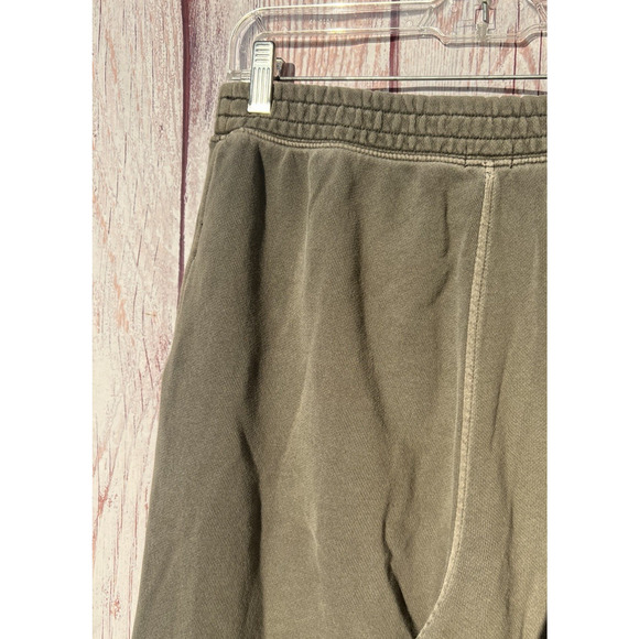 Aerie Offline Wide Leg Sweatpants Soft Cotton Knit Cozy Relaxed Olive Size M - Picture 6 of 6